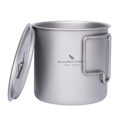 Boundless Voyage Camping Mug Titanium Tea Coffee Cup Lightweight Outdoor Travel Portable Drinkware
