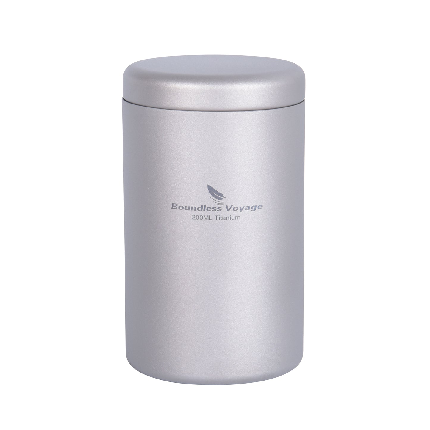 Boundless Voyage 200ml Titanium Tea Caddy – Compact, Ultralight Storage for Tea, Coffee Beans, Spices & Travel