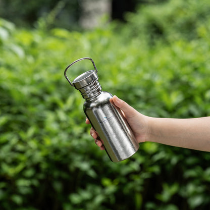 Boundless Voyage Titanium Water Bottle with Lid Wide Mouth Leak-Proof Reusable Sport Drinking Bottle for Camping Hiking Picnic Climbing Running Tea Coffee