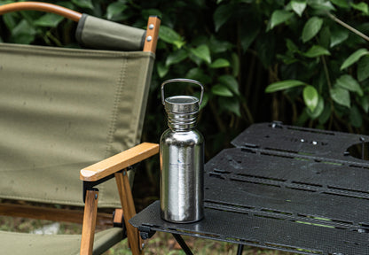 Boundless Voyage Crystal Finish Titanium Water Bottle with Lid – Durable, Leak-Proof & Lightweight for Camping, Hiking, and Travel