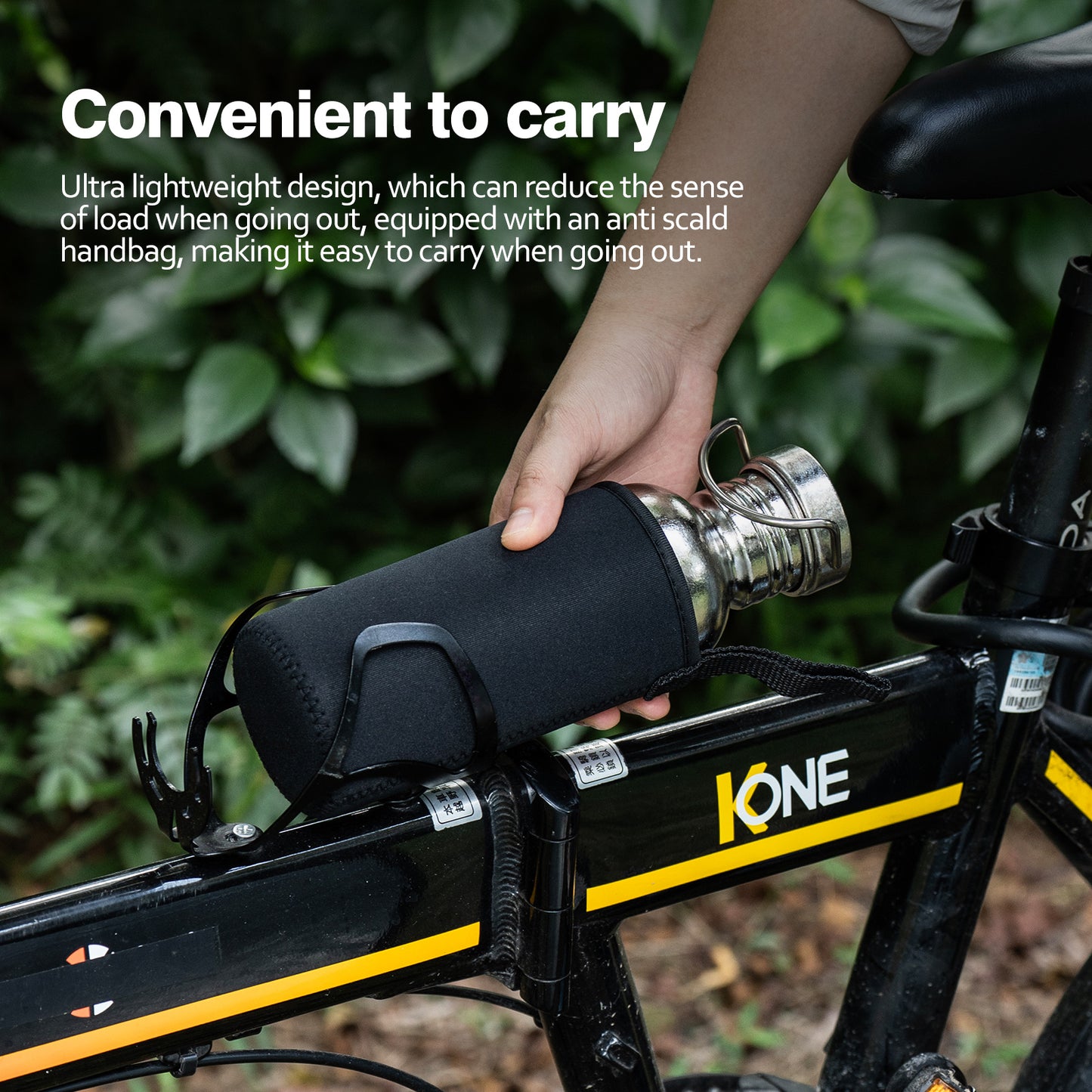 Boundless Voyage Titanium Water Bottle with Lid Wide Mouth Leak-Proof Reusable Sport Drinking Bottle for Camping Hiking Picnic Climbing Running Tea Coffee