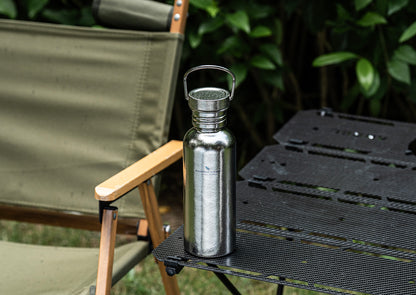 Boundless Voyage Crystal Finish Titanium Water Bottle – Ultralight, Corrosion-Resistant, Perfect for Outdoor & Daily Hydration