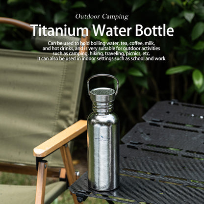 Boundless Voyage Crystal Finish Titanium Water Bottle – Ultralight, Corrosion-Resistant, Perfect for Outdoor & Daily Hydration