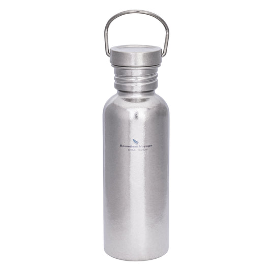 Boundless Voyage Crystal Finish Titanium Water Bottle – Ultralight, Corrosion-Resistant, Perfect for Outdoor & Daily Hydration