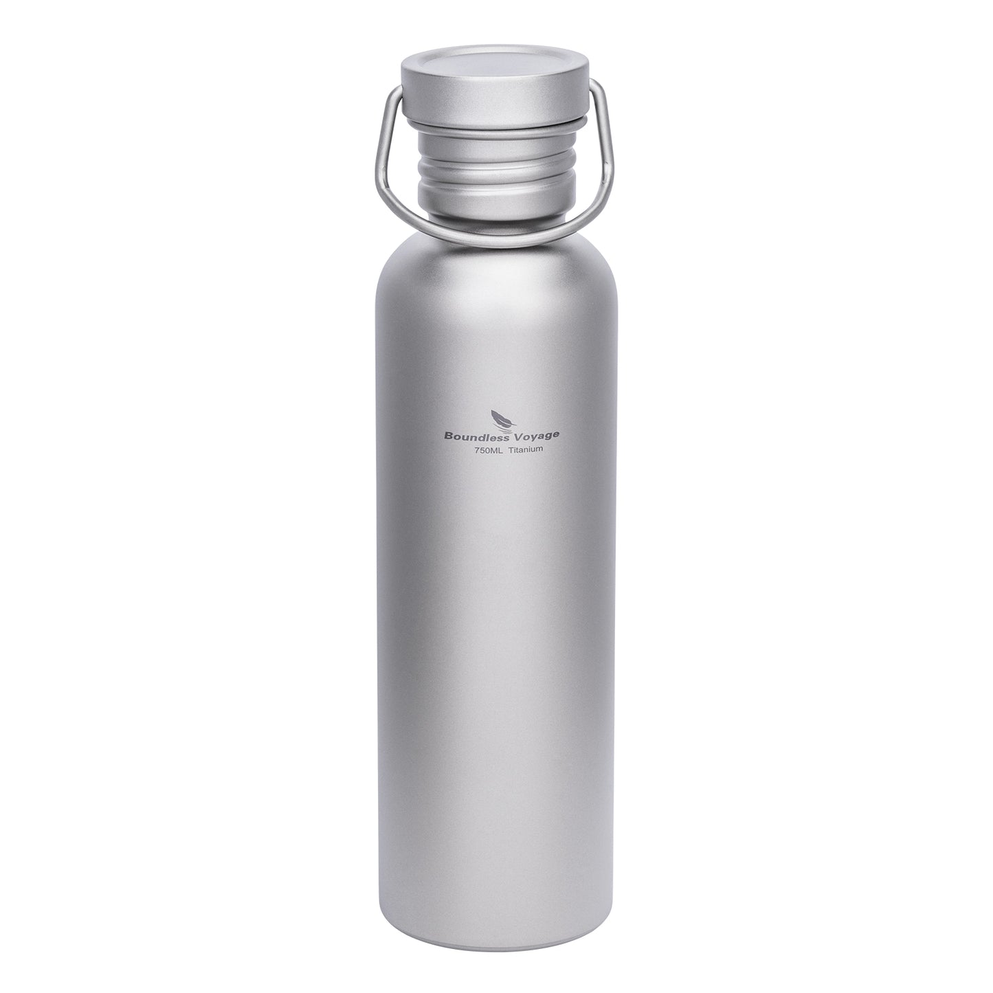 Boundless Voyage 750ml Titanium Water Bottle with Lid | Wide Mouth Leak-Proof Reusable Sports Bottle for Camping, Hiking, Climbing & Outdoor Travel
