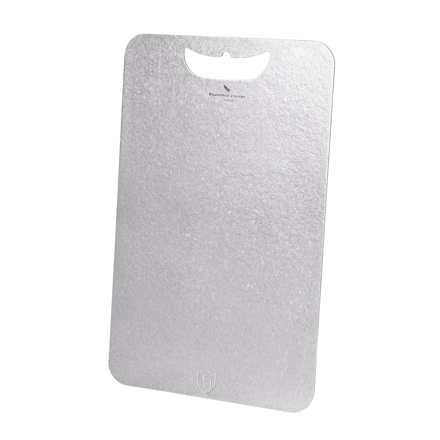 Boundless Voyage Titanium Chopping Board Lightweight Multifunctional Cutting Board with Hanging Hole Camping Fruits Vegetable Meat Metal Chopping Block Cutting Board for Kitchen Home Outdoor