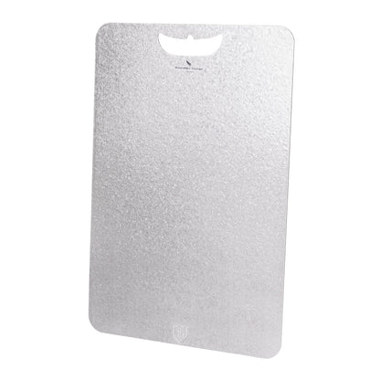 Boundless Voyage TA1 Titanium Chopping Board | Lightweight Multifunctional Metal Cutting Board with Hanging Hole for Camping, Kitchen & Outdoor Cooking