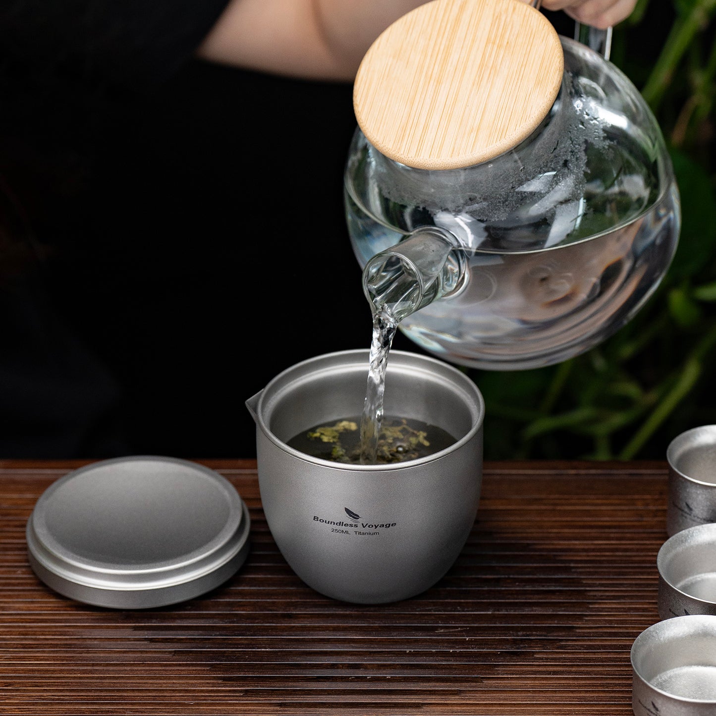 Boundless Voyage Titanium Tea Maker 250ml – Lightweight Portable Teapot for Camping, Travel & Tea Lovers