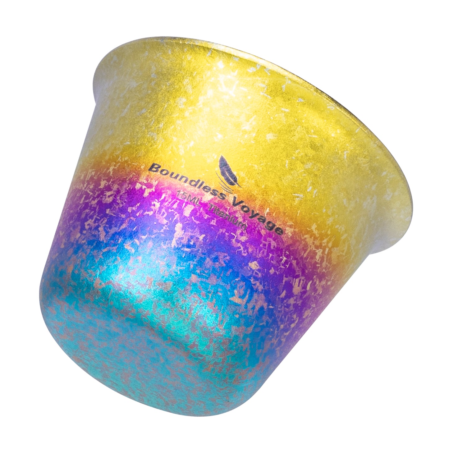 Boundless Voyage Ultralight Titanium Mini Cup | Portable Teacup & Whiskey Shot Glass | Small Metal Espresso Cup for Camping, Hiking & Home Use | BPA-Free & Healthy Drinkware