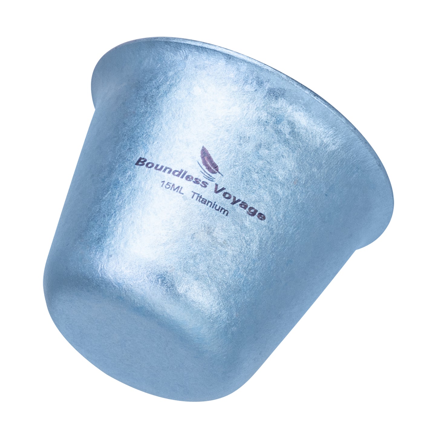 Boundless Voyage Ultralight Titanium Mini Cup | Portable Teacup & Whiskey Shot Glass | Small Metal Espresso Cup for Camping, Hiking & Home Use | BPA-Free & Healthy Drinkware