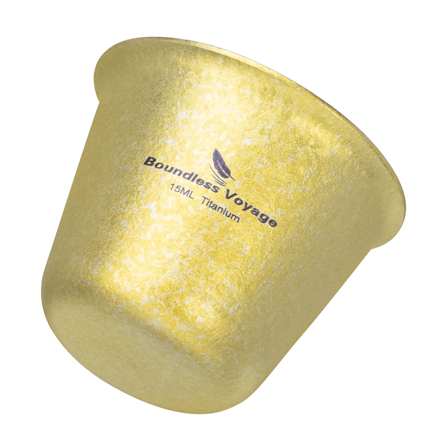 Boundless Voyage Ultralight Titanium Mini Cup | Portable Teacup & Whiskey Shot Glass | Small Metal Espresso Cup for Camping, Hiking & Home Use | BPA-Free & Healthy Drinkware