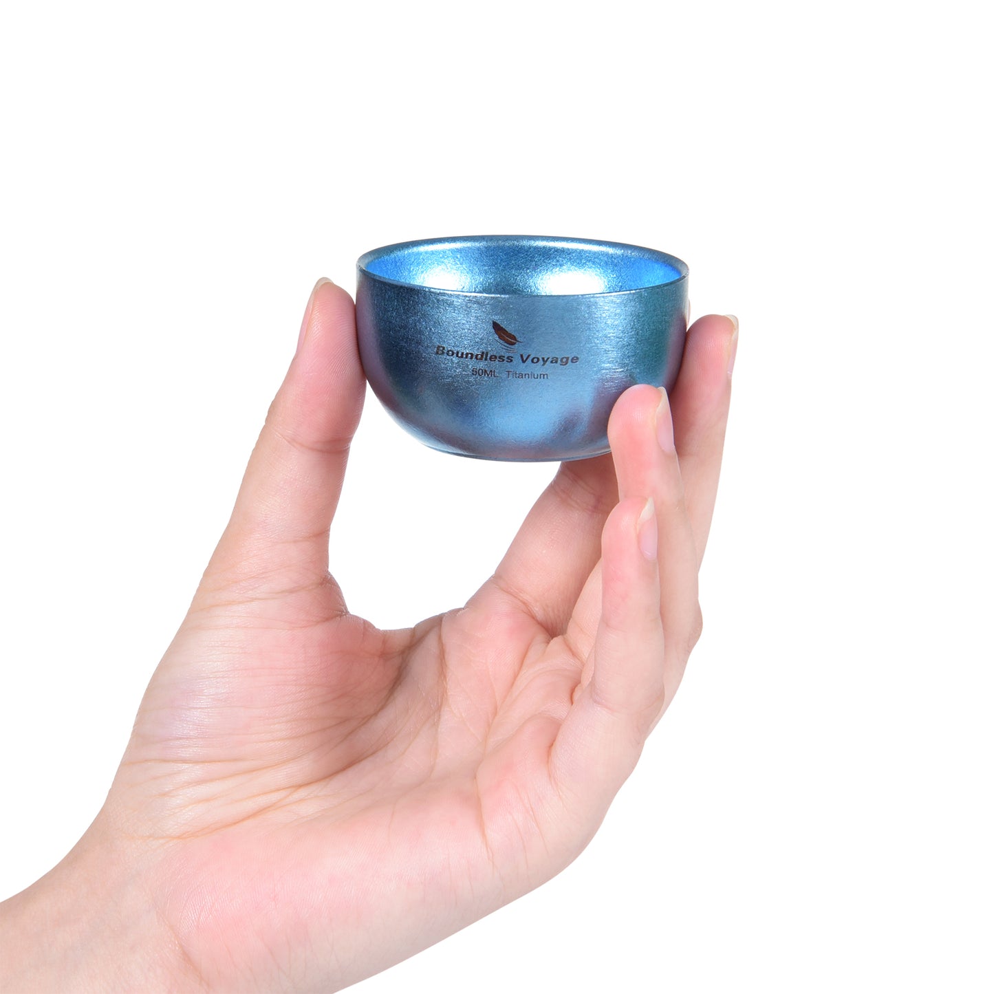 Boundless Voyage Titanium Double Layer Golden Cup Anti-scalding Colorful Teacup Wide Mouth Wine Tea Mug Drinkware