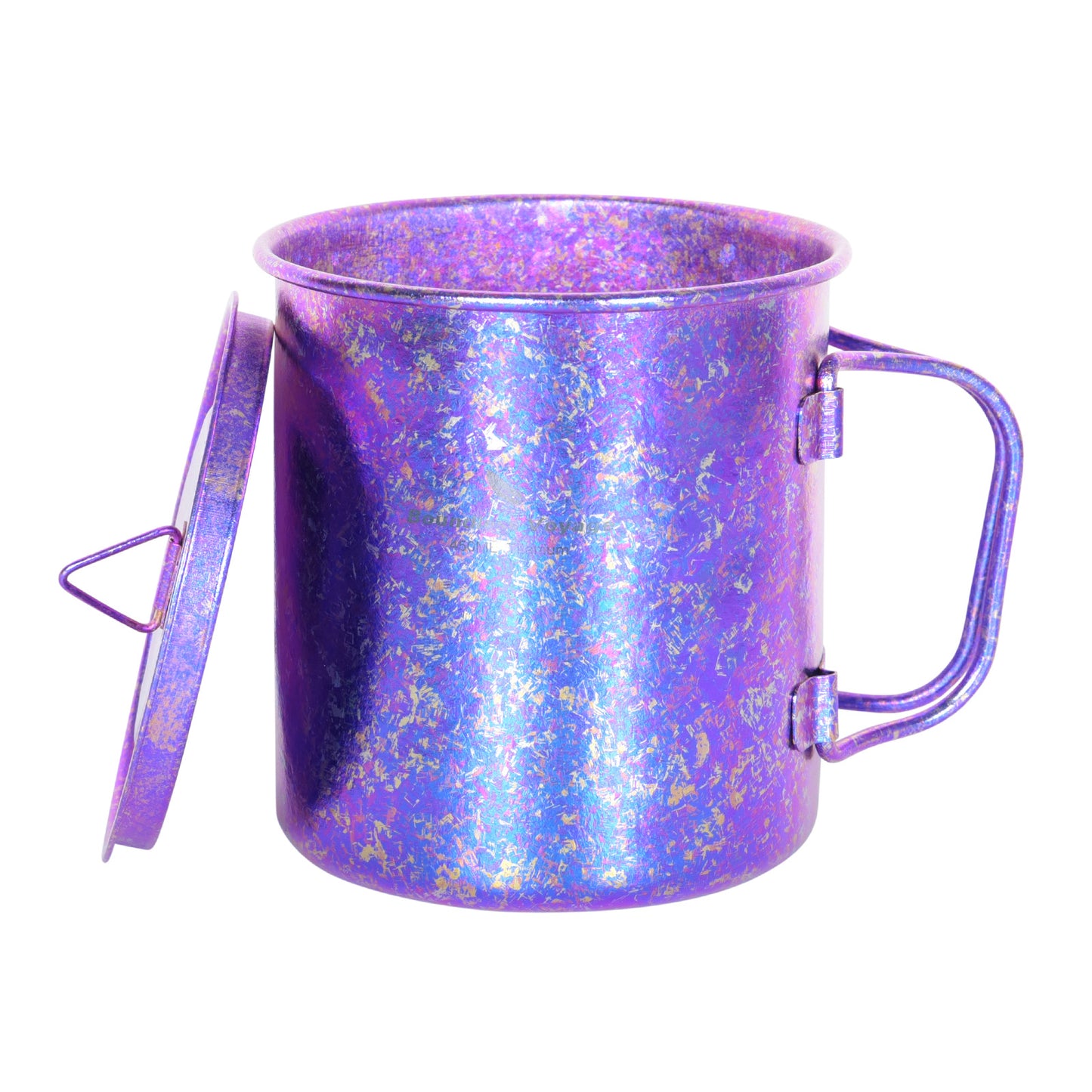 Boundless Voyage 450ml Titanium Colorful Camping Mug – Ultralight Foldable-Handle Cup for Water, Coffee & Tea Outdoors