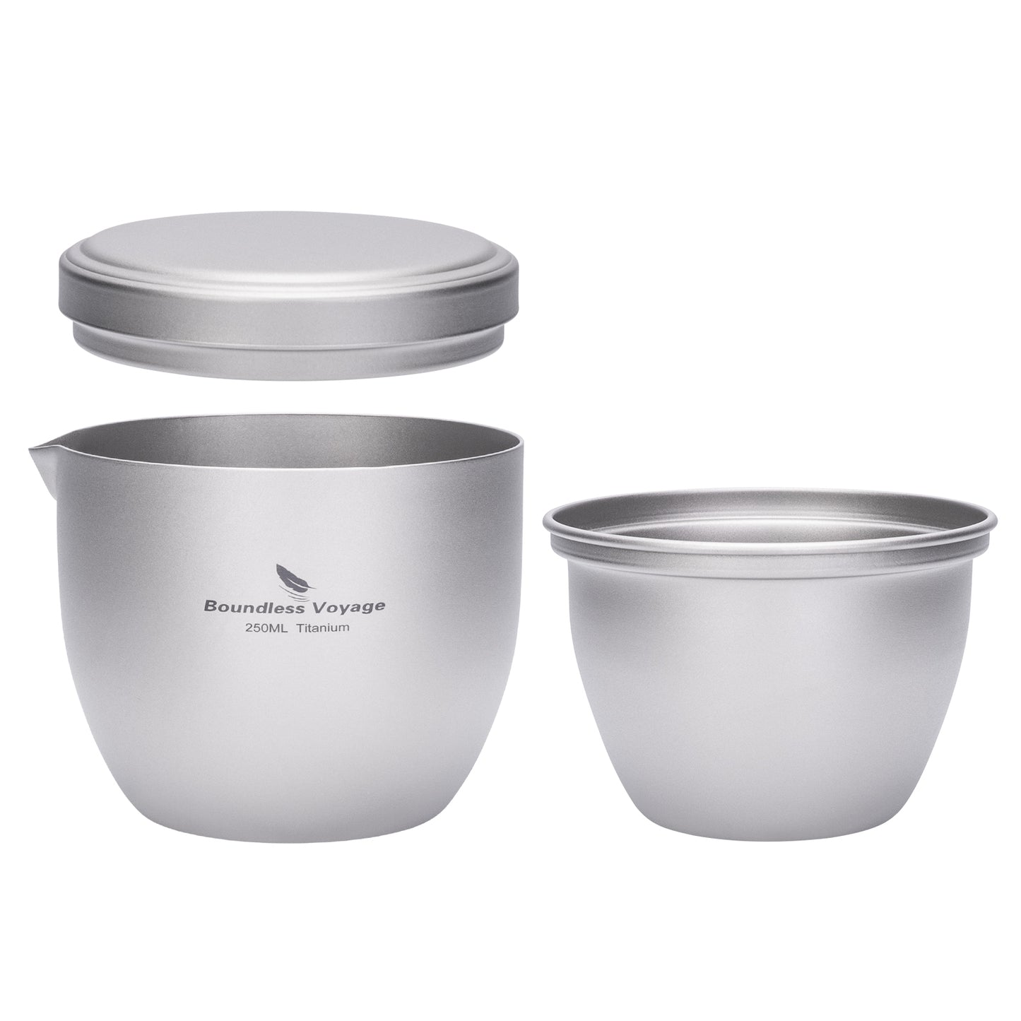 Boundless Voyage Titanium Tea Maker 250ml – Lightweight Portable Teapot for Camping, Travel & Tea Lovers