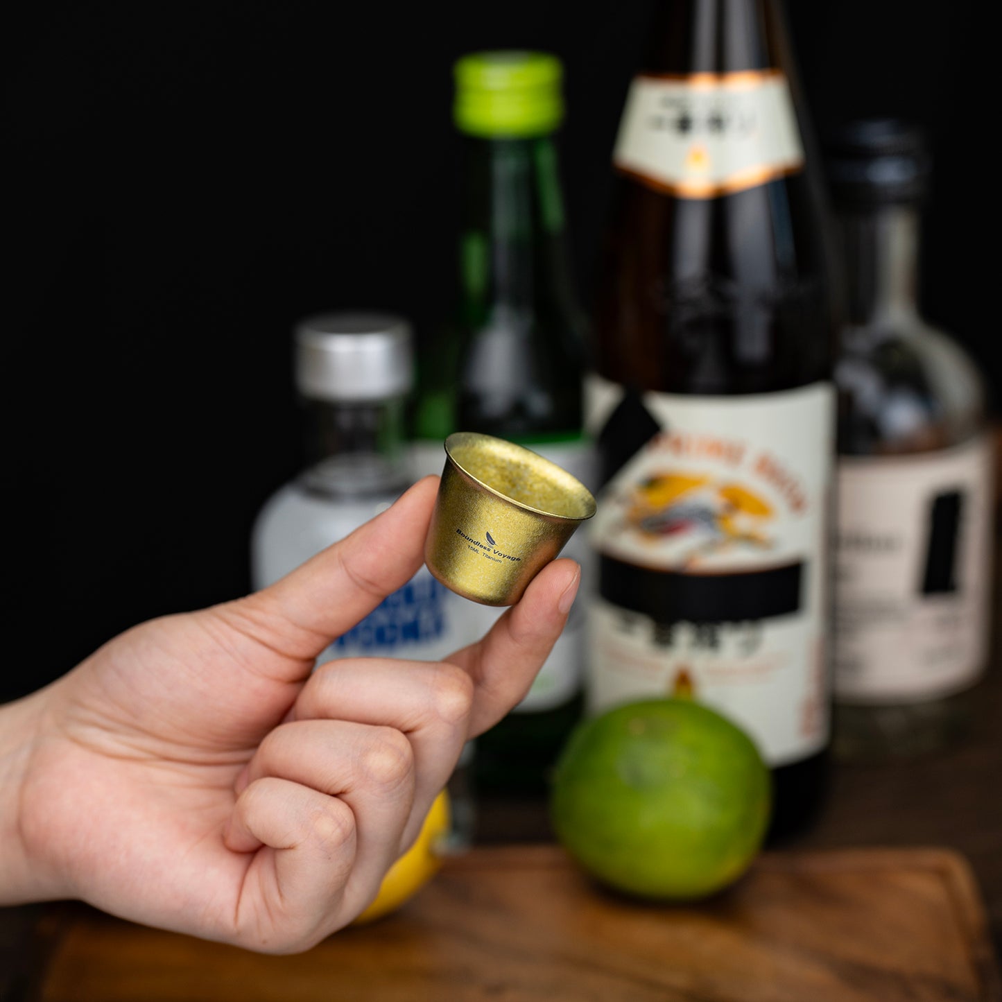 Boundless Voyage Ultralight Titanium Mini Cup | Portable Teacup & Whiskey Shot Glass | Small Metal Espresso Cup for Camping, Hiking & Home Use | BPA-Free & Healthy Drinkware