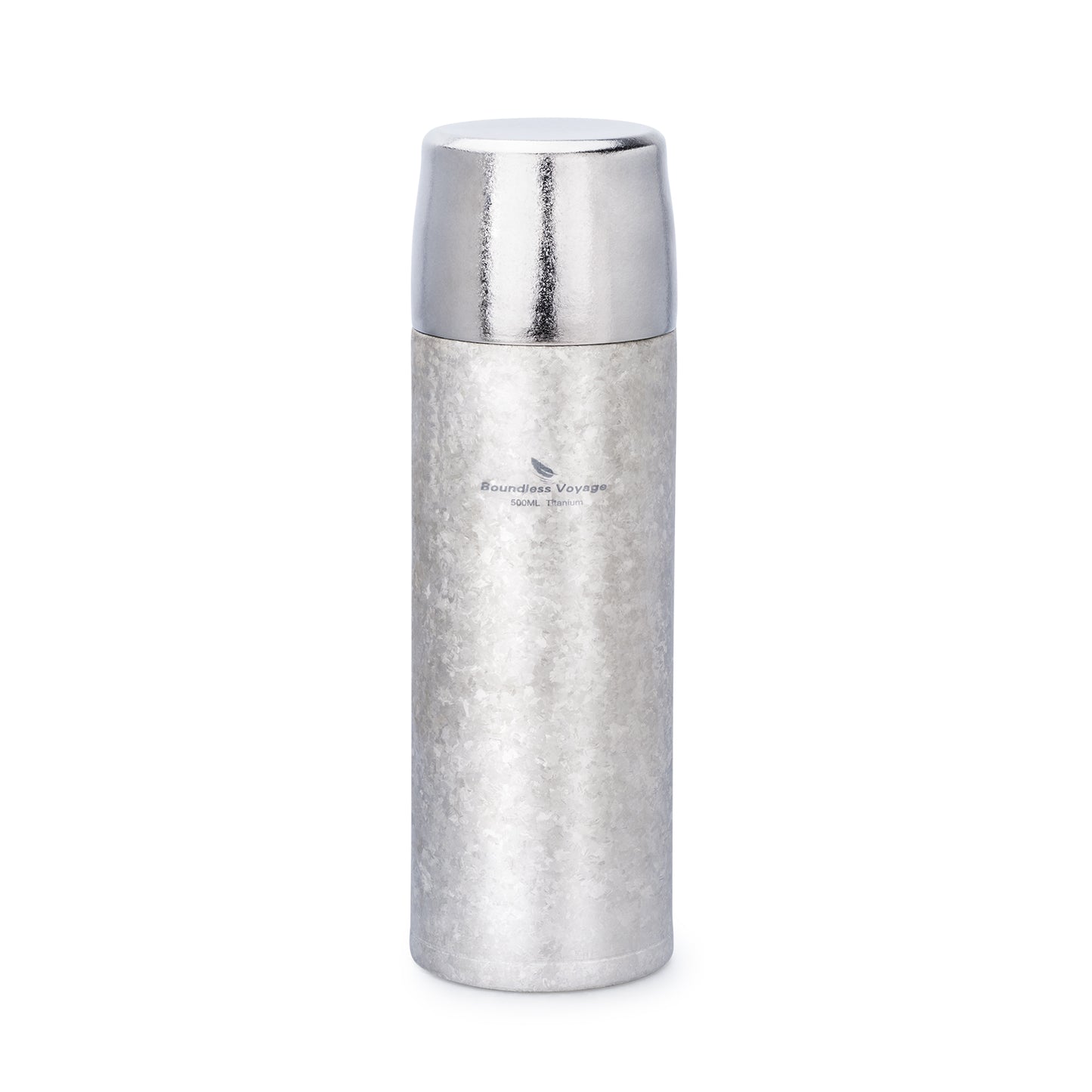Boundless Voyage 500ml Titanium Vacuum Insulated Water Bottle | 17oz Ultralight Double-Walled Thermal Flask | Leakproof, Non-Toxic & BPA-Free Coffee Thermos for Hiking & Travel