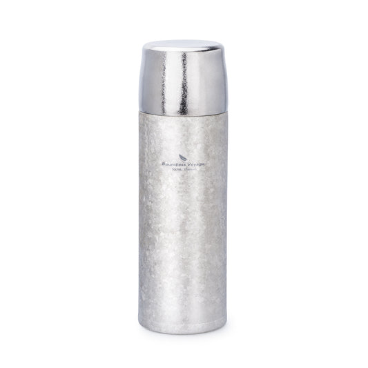 Boundless Voyage 500ml Titanium Vacuum Insulated Water Bottle | 17oz Ultralight Double-Walled Thermal Flask | Leakproof, Non-Toxic & BPA-Free Coffee Thermos for Hiking & Travel