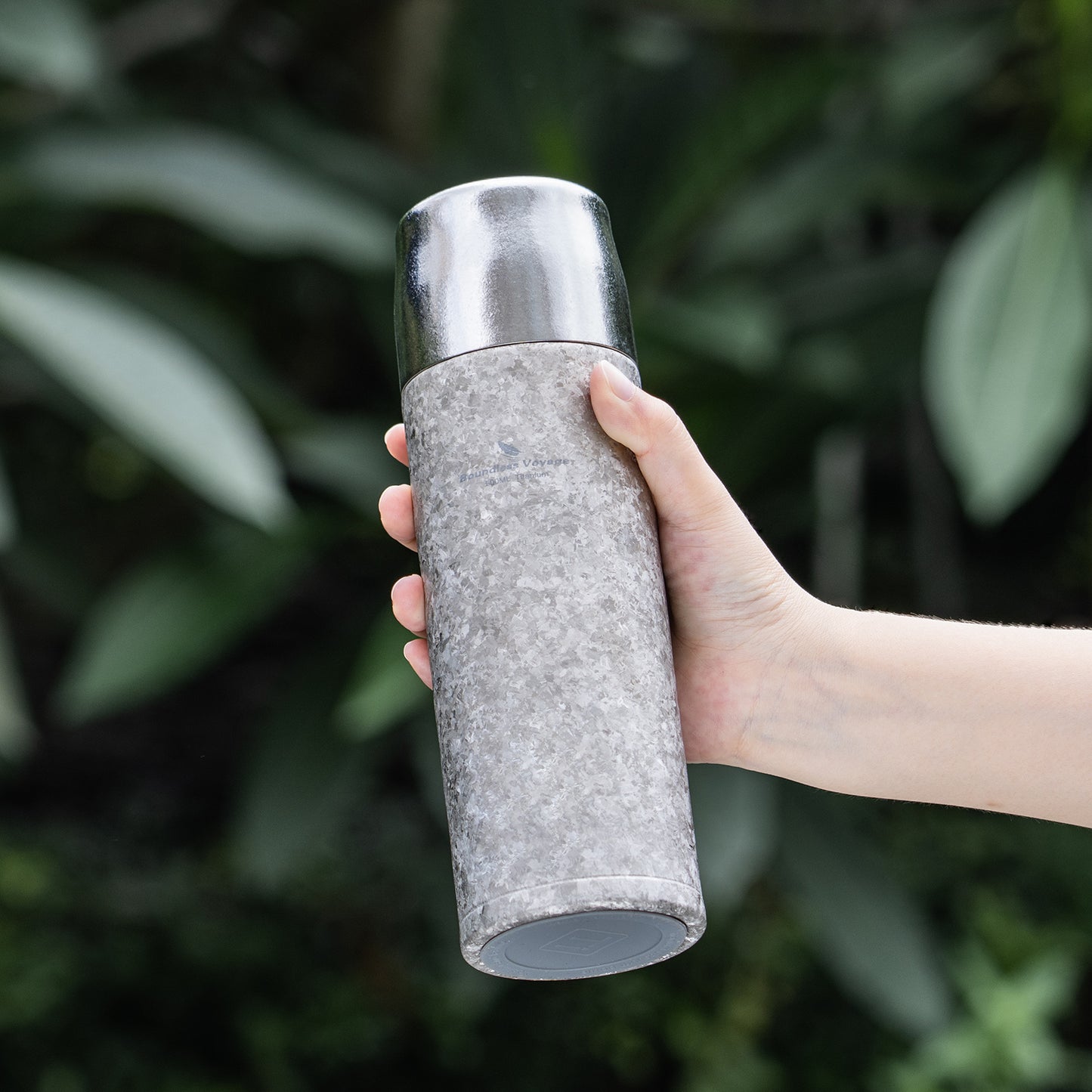 Boundless Voyage 500ml Titanium Vacuum Insulated Water Bottle | 17oz Ultralight Double-Walled Thermal Flask | Leakproof, Non-Toxic & BPA-Free Coffee Thermos for Hiking & Travel