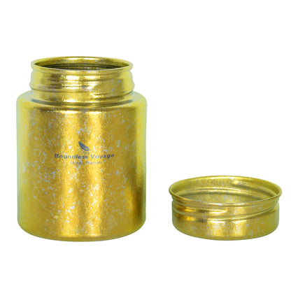 Boundless Voage Titanium Tea Canister Mini Tea Canister Ultralight Portable Tin Can Tea Coffee Spice Canister Colored Ice Flower Craft Tin Storage Container