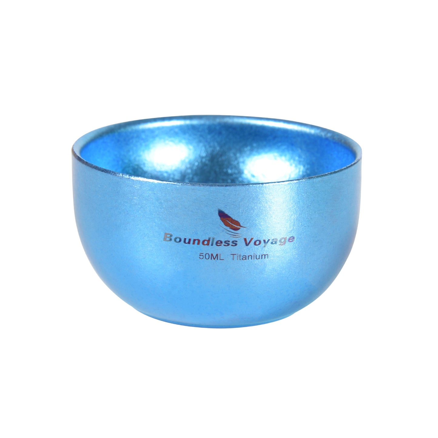 Boundless Voyage Titanium Double Layer Golden Cup Anti-scalding Colorful Teacup Wide Mouth Wine Tea Mug Drinkware